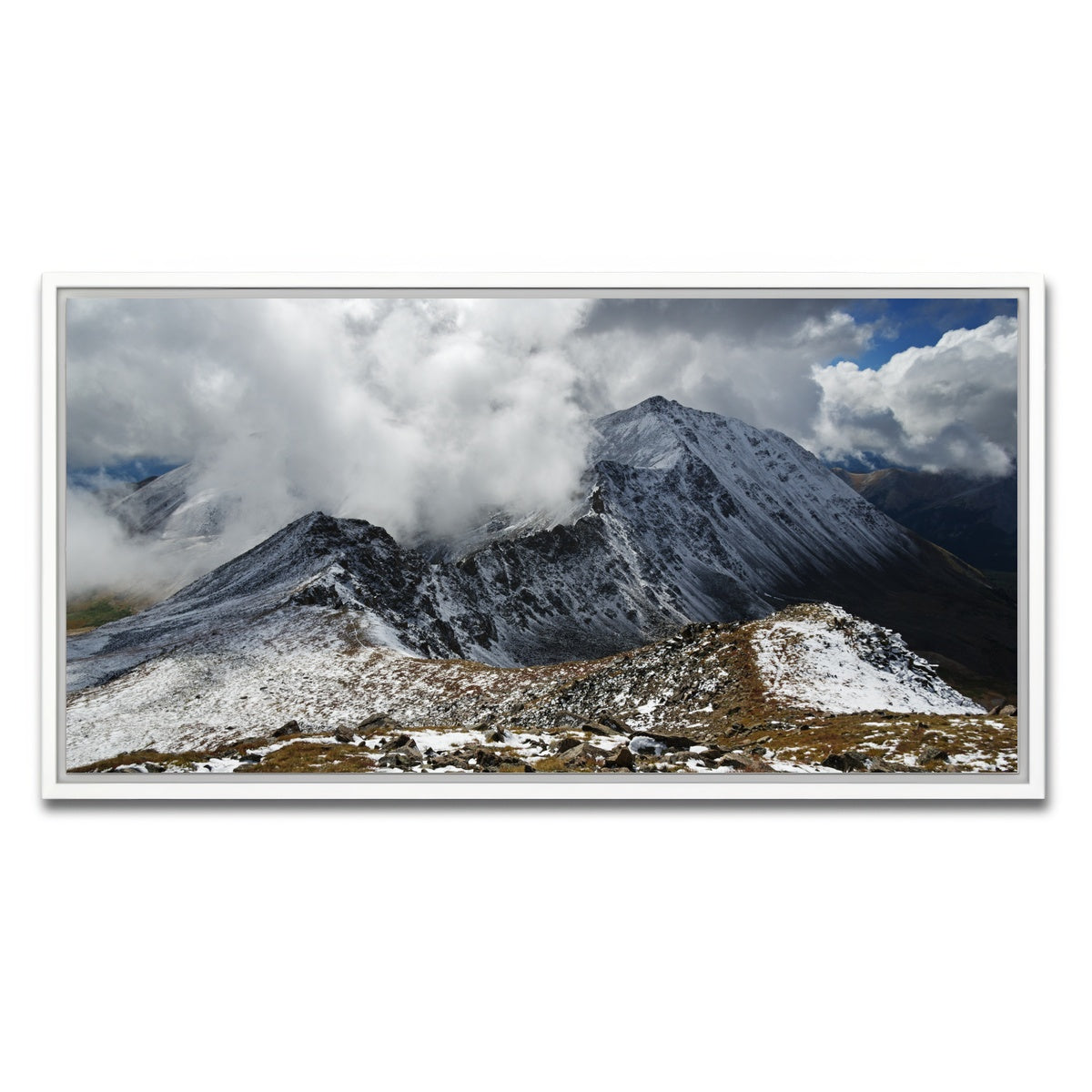 AUTO-MOCKUP WHITE | Mount Columbia | 1 Piece | White Framed Canvas | group=2x1
