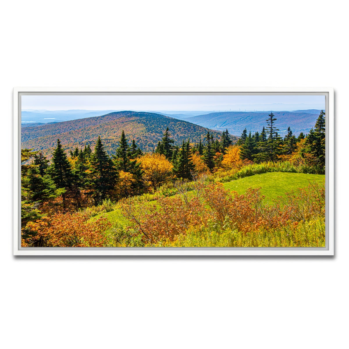 AUTO-MOCKUP WHITE | Mount Greylock Summit | 1 Piece | White Framed Canvas | group=2x1