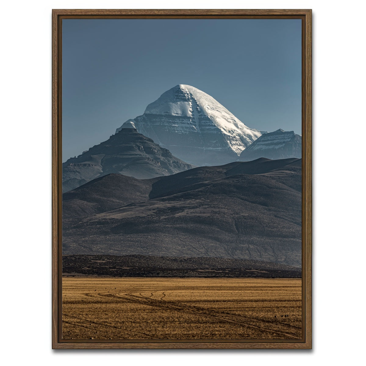 AUTO-MOCKUP WHITE | Mount Kailash | 1 Piece | Walnut Framed Canvas | group=3x4