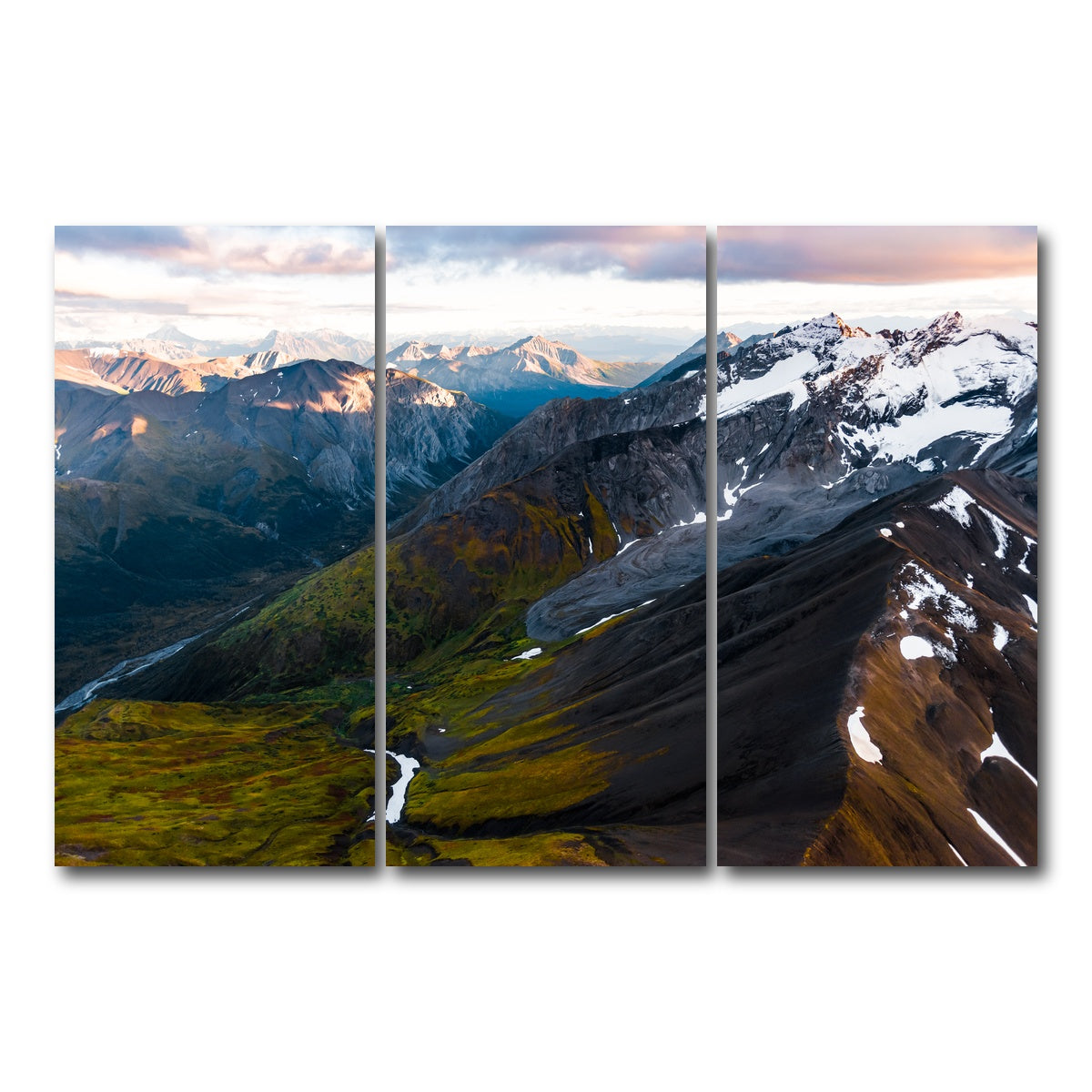 AUTO-MOCKUP WHITE | Mountains and Valleys | 3 Piece | Gallery Wrap Canvas | group=12x24