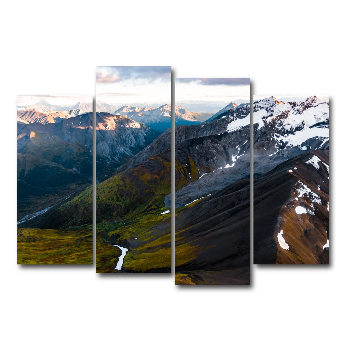 AUTO-MOCKUP WHITE | Mountains and Valleys | 4 Piece | Gallery Wrap Canvas | group=4_normal