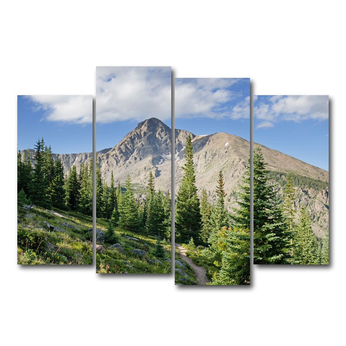 AUTO-MOCKUP WHITE | Mt. of the Holy Cross | 4 Piece | Gallery Wrap Canvas | group=4_normal