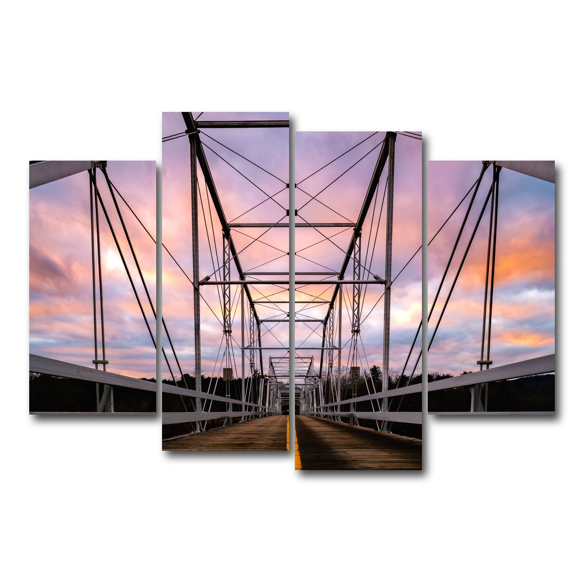 AUTO-MOCKUP WHITE | Narrow Crossing | 4 Piece | Gallery Wrap Canvas | group=4_short