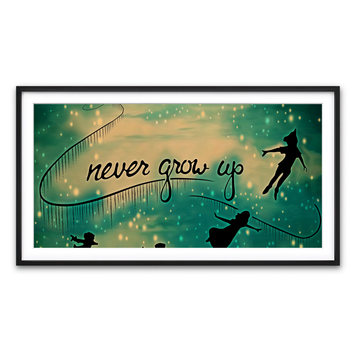 Framed Print 2x1 Black