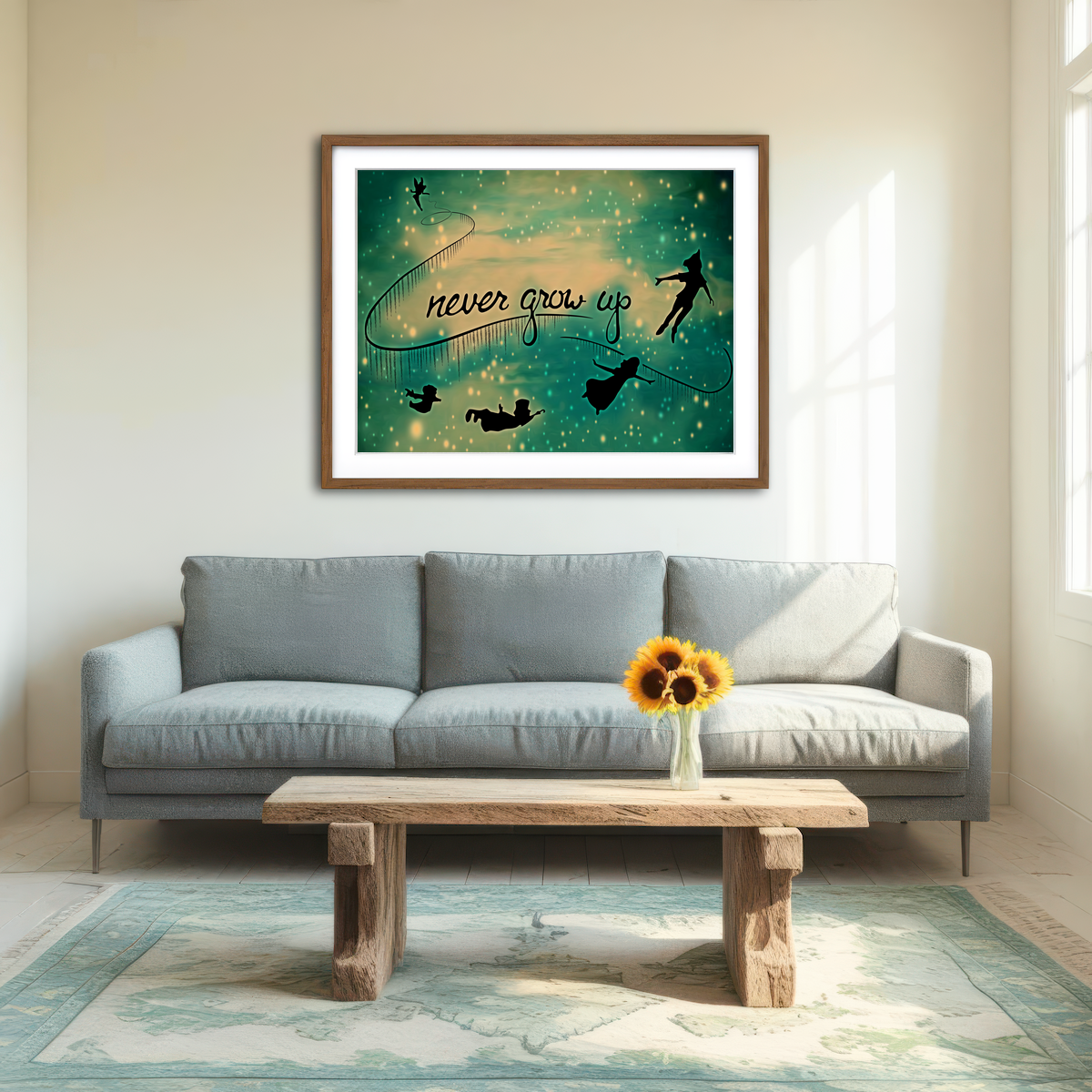 AUTO-MOCKUP ROOM | Neverland Wall Art
