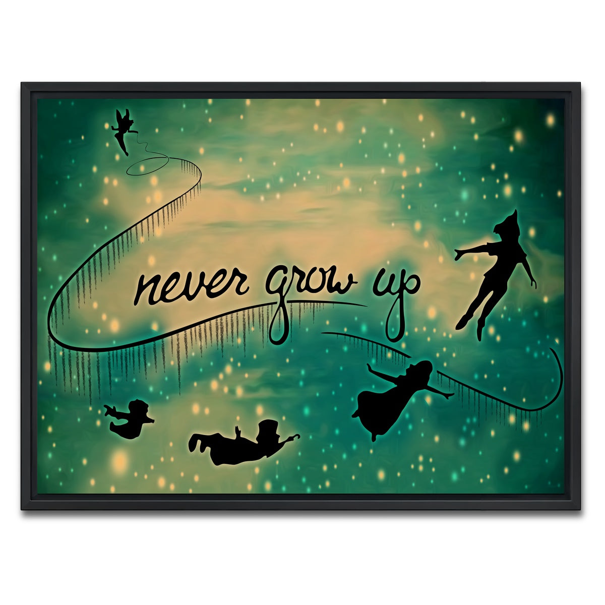 AUTO-MOCKUP WHITE | Neverland | 1 Piece | Black Framed Canvas | group=4x3