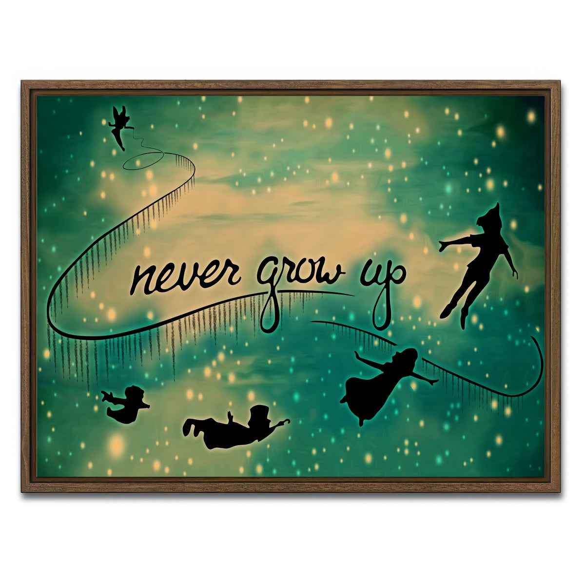 AUTO-MOCKUP WHITE | Neverland | 1 Piece | Walnut Framed Canvas | group=4x3