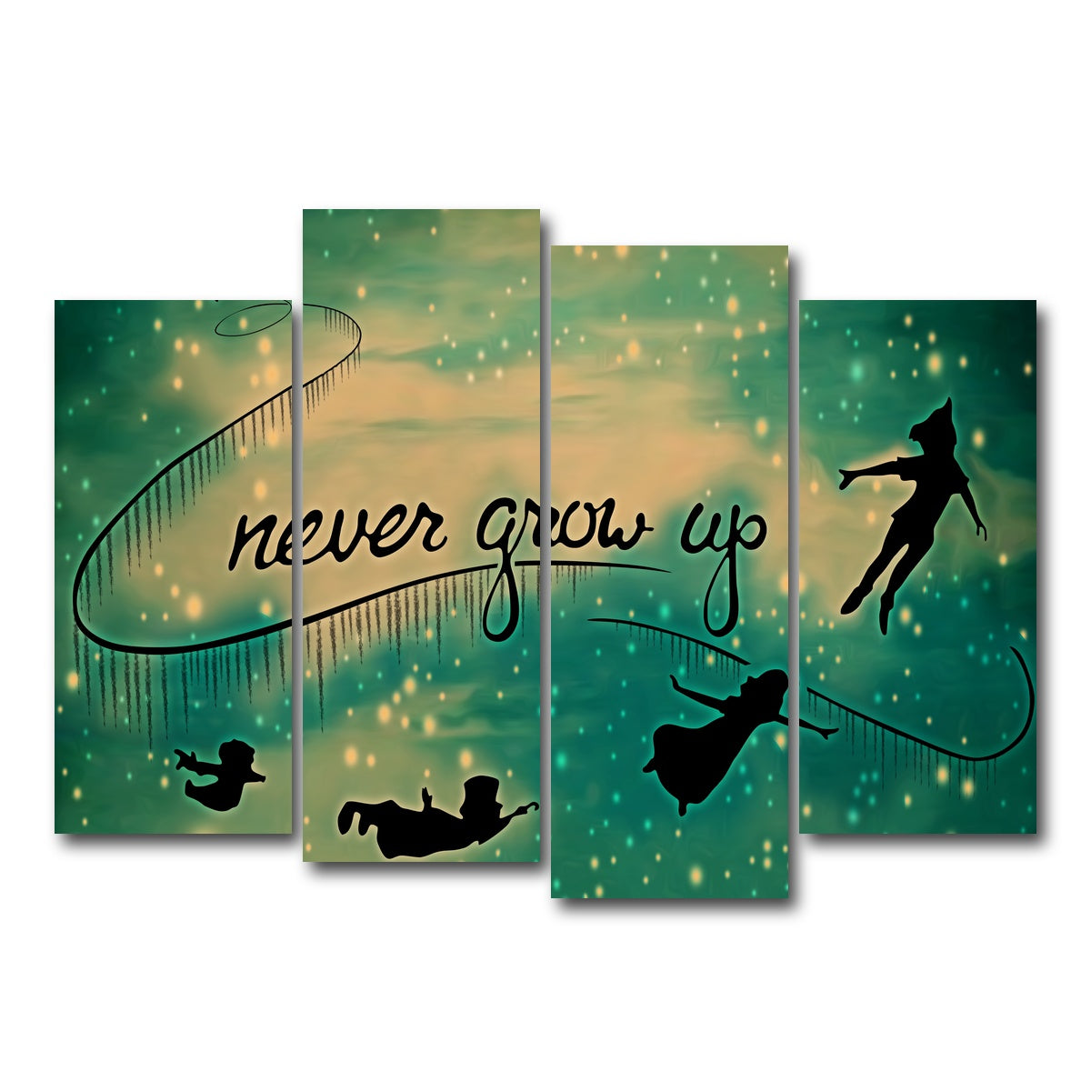 AUTO-MOCKUP WHITE | Neverland | 4 Piece | Gallery Wrap Canvas | group=4_normal
