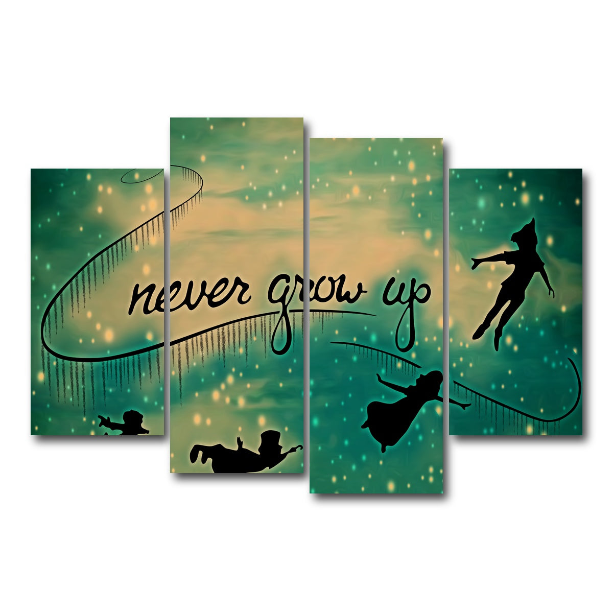 AUTO-MOCKUP WHITE | Neverland | 4 Piece | Gallery Wrap Canvas | group=4_short