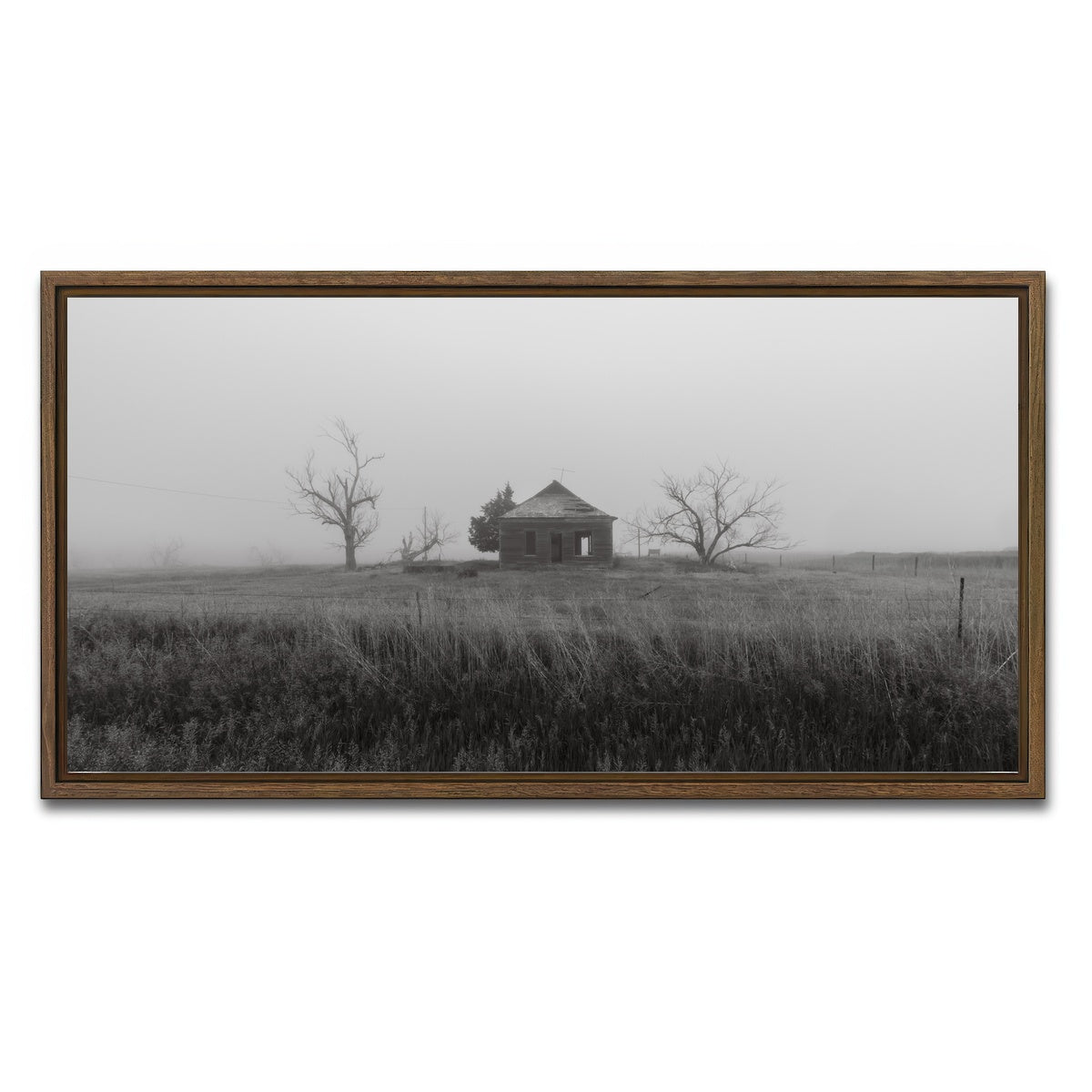 AUTO-MOCKUP WHITE | Nevermore | 1 Piece | Walnut Framed Canvas | group=2x1