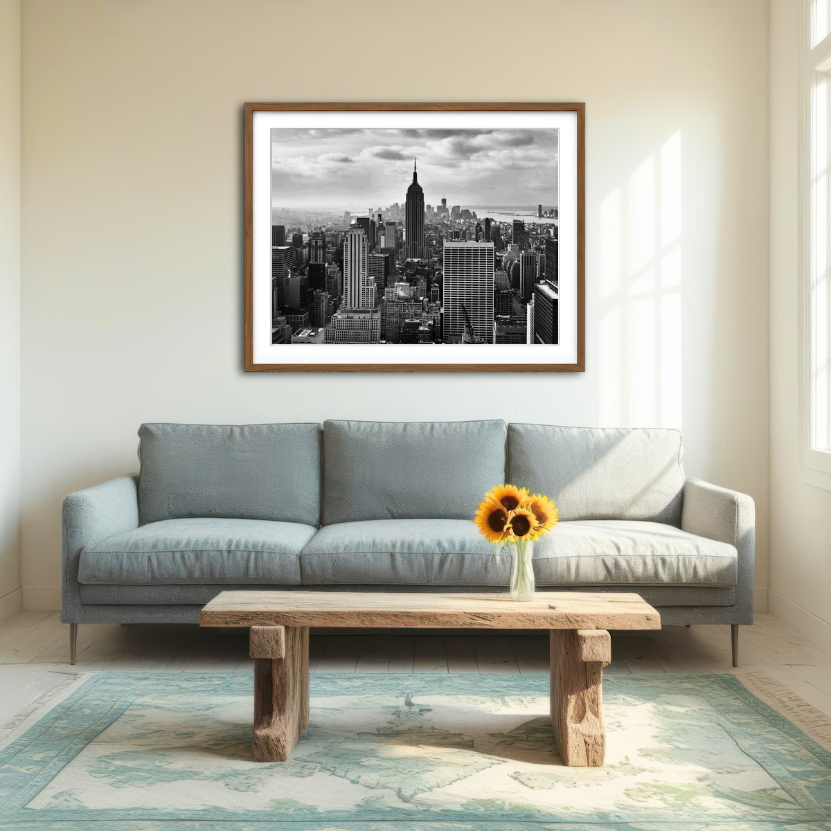 AUTO-MOCKUP ROOM | New York Skyline Wall Art