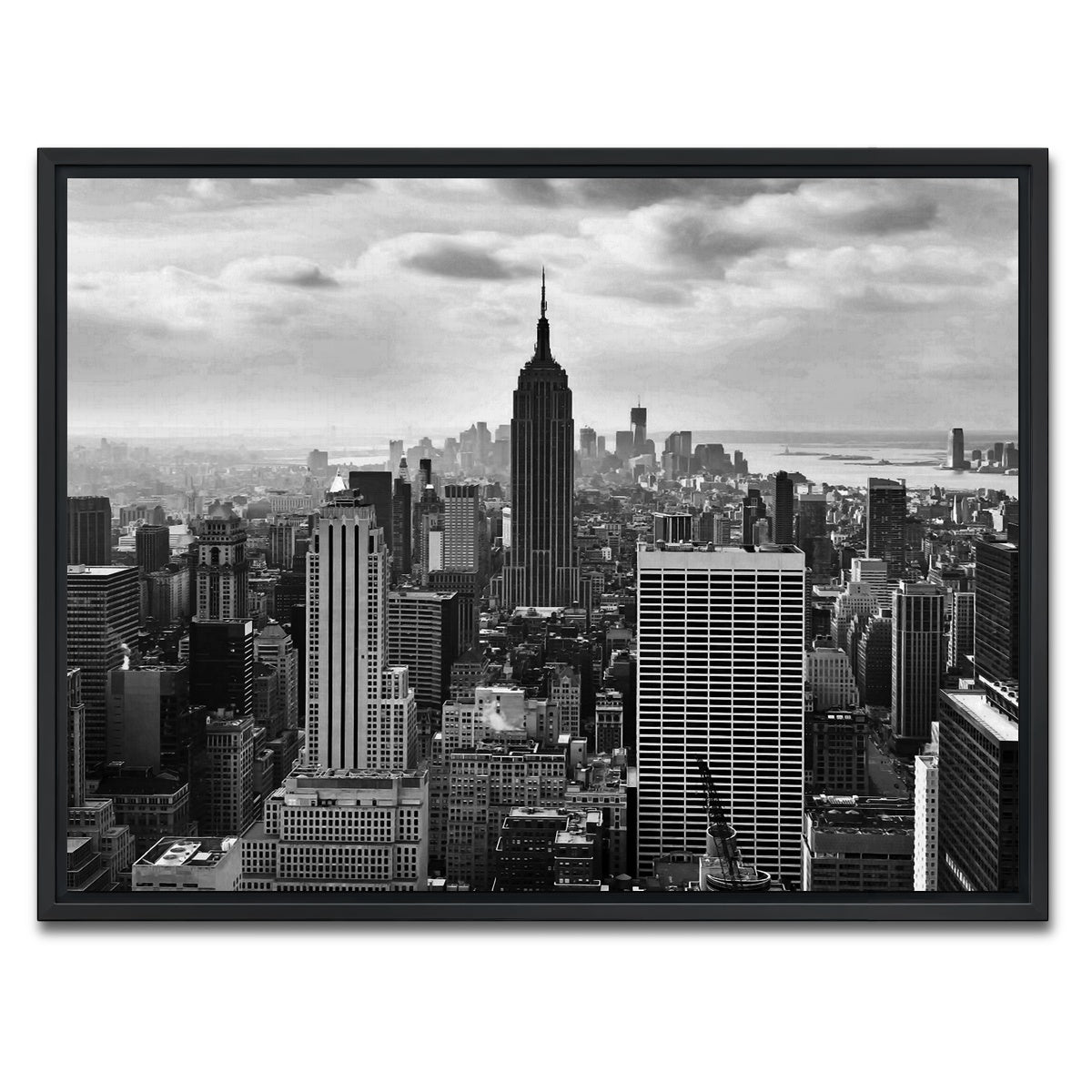 AUTO-MOCKUP WHITE | New York Skyline | 1 Piece | Black Framed Canvas | group=4x3