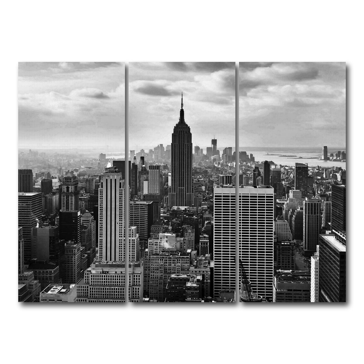 AUTO-MOCKUP WHITE | New York Skyline | 3 Piece | Gallery Wrap Canvas | group=8x18