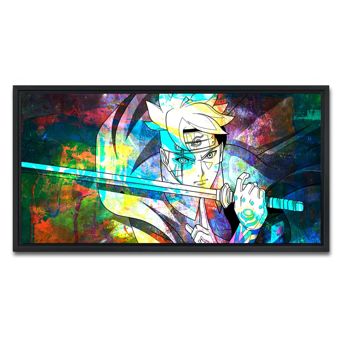 AUTO-MOCKUP WHITE | Next Generations Katana | 1 Piece | Black Framed Canvas | group=2x1