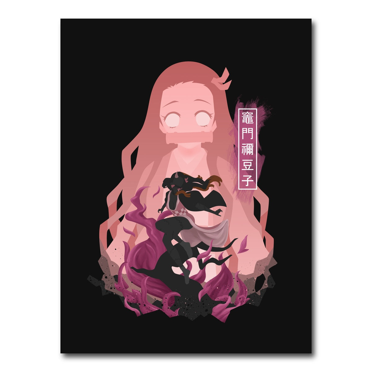 AUTO-MOCKUP WHITE | Nezuko | 1 Piece | Gallery Wrap Canvas | group=3x4