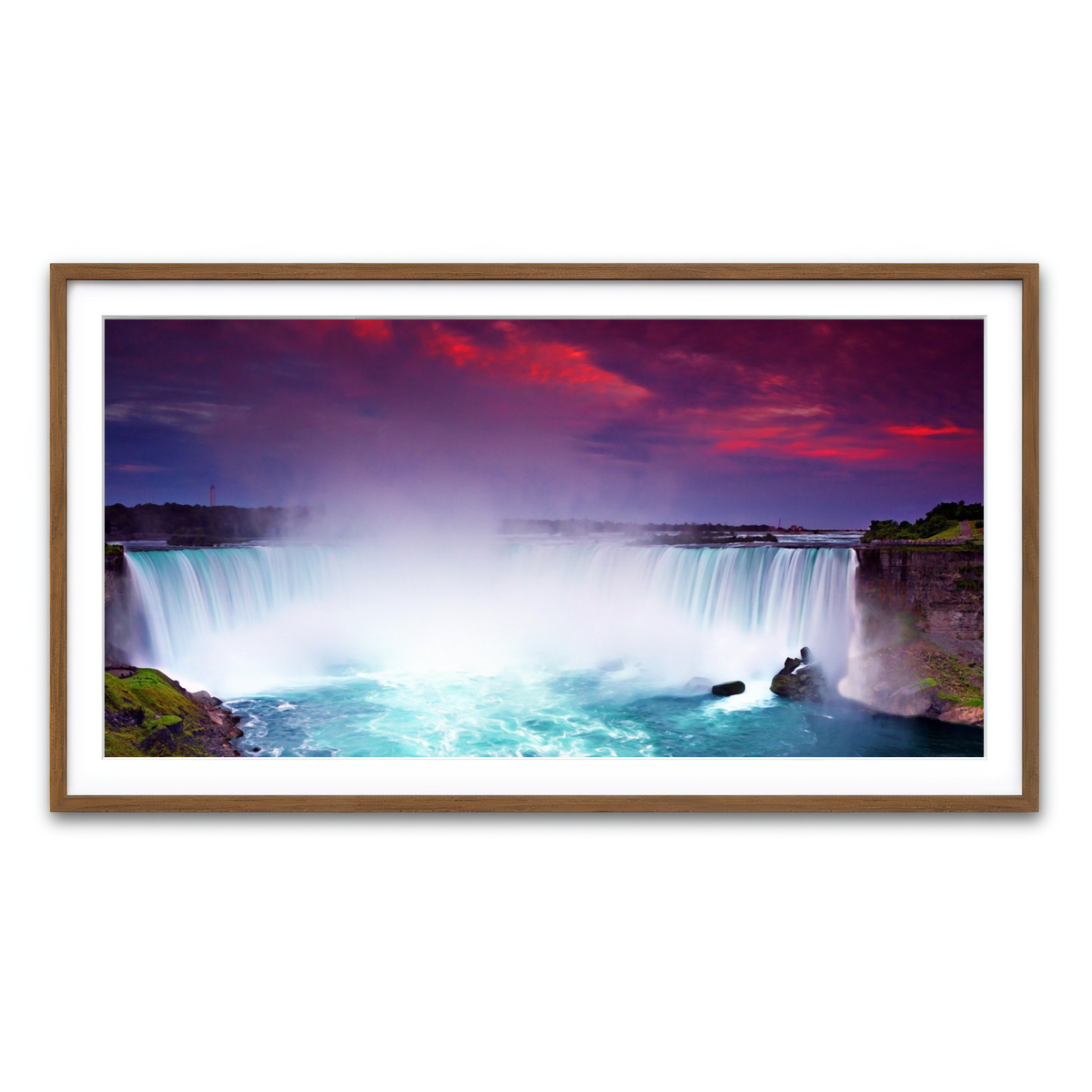 Framed Print 2x1 Walnut