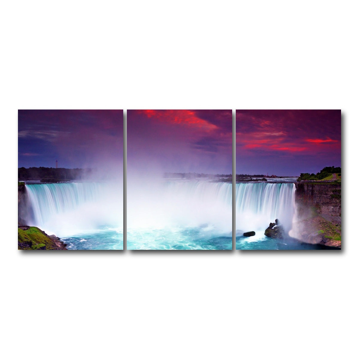 AUTO-MOCKUP WHITE | Niagara Falls | 3 Piece | Gallery Wrap Canvas | group=18x24