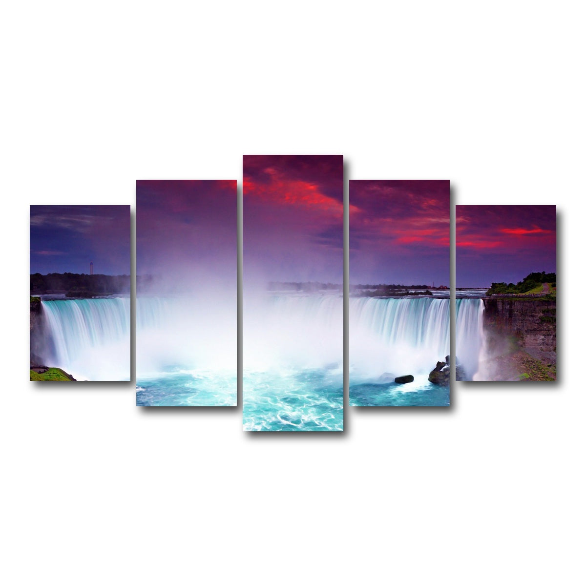 AUTO-MOCKUP WHITE | Niagara Falls | 5 Piece | Gallery Wrap Canvas | group=5_normal