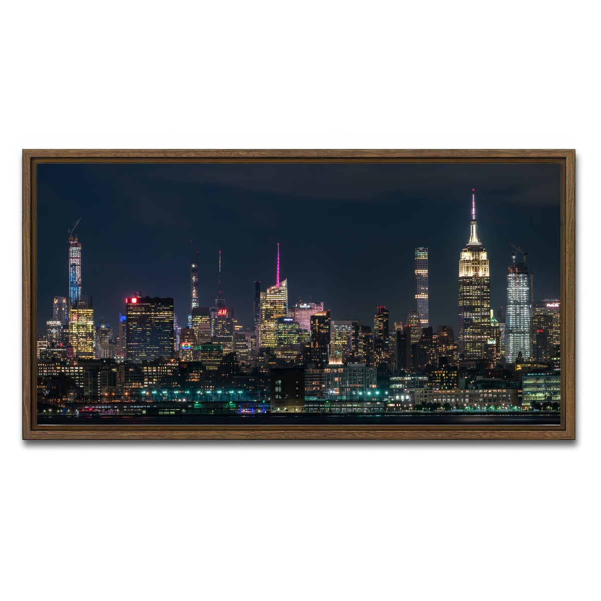 AUTO-MOCKUP WHITE | Nightlight | 1 Piece | Walnut Framed Canvas | group=2x1
