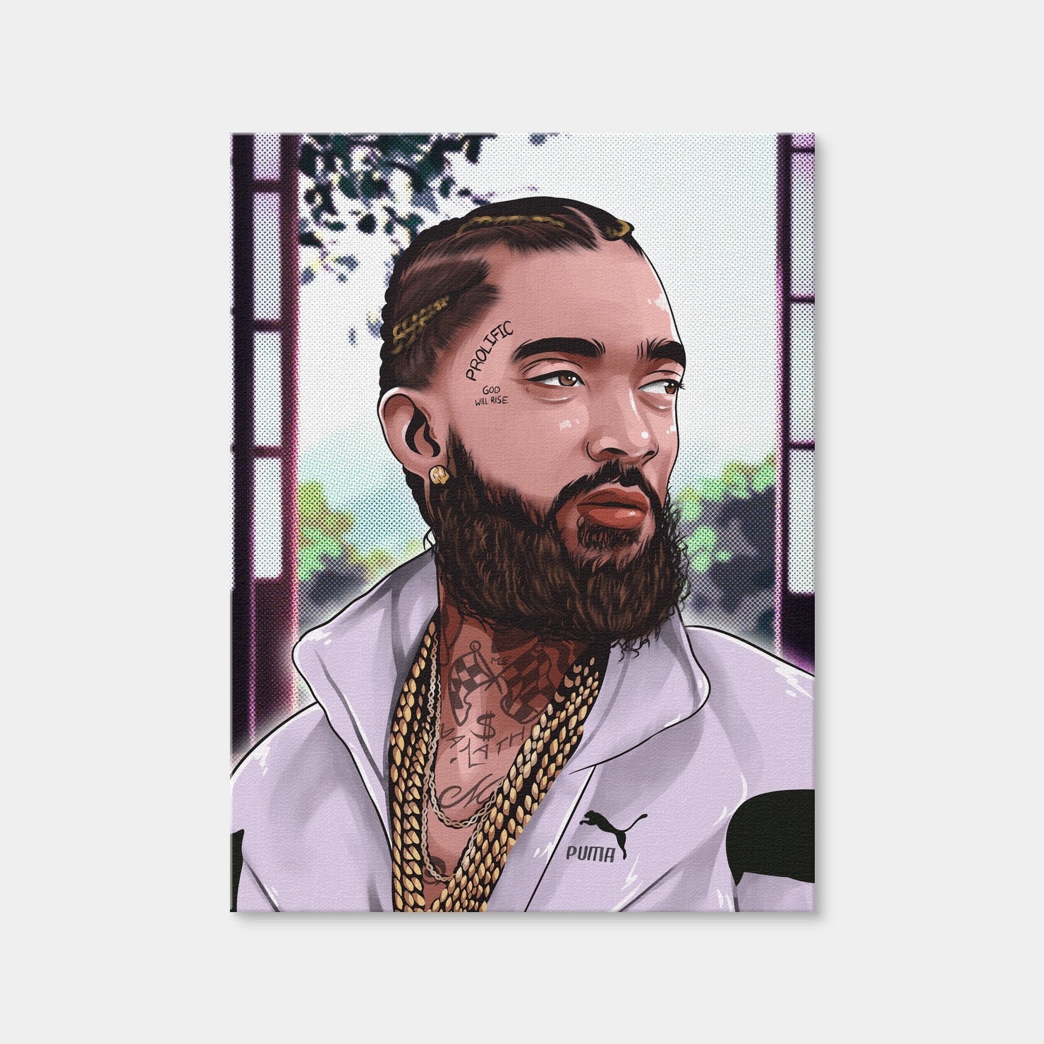 AUTO-MOCKUP WHITE | Nipsey | 1 Piece | Gallery Wrap Canvas | group=3x4