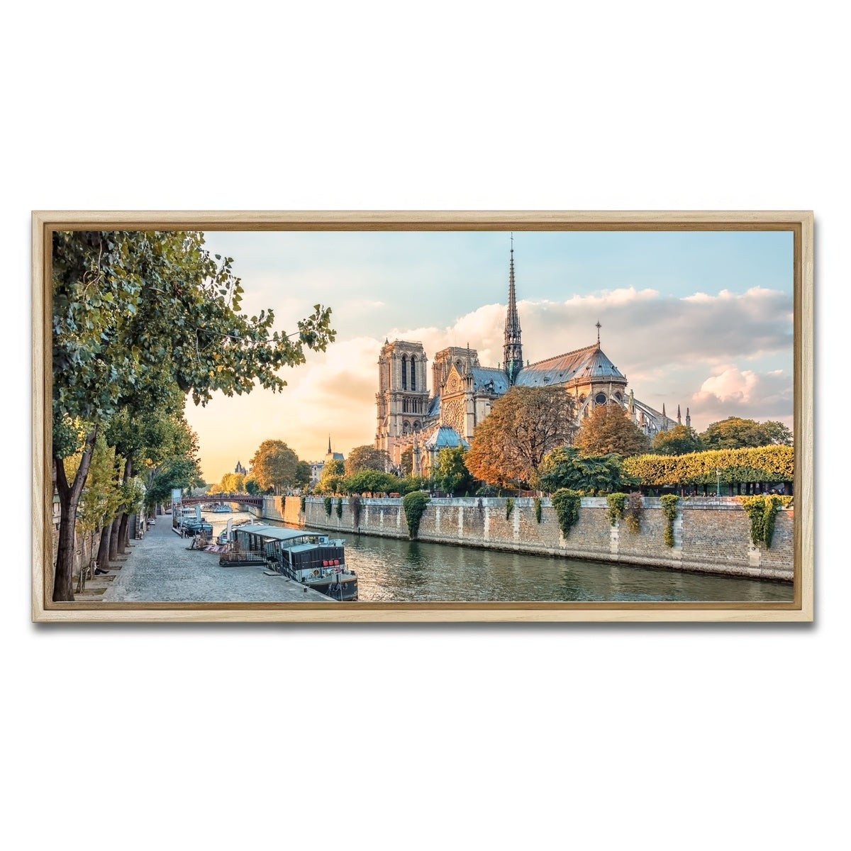 AUTO-MOCKUP WHITE | Notre Dame | 1 Piece | Natural Framed Canvas | group=2x1