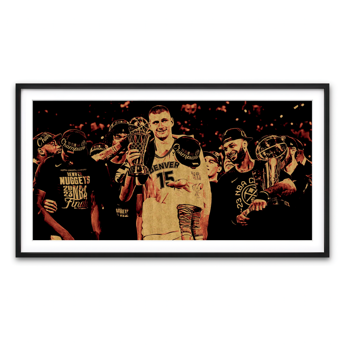 Framed Print 2x1 Black