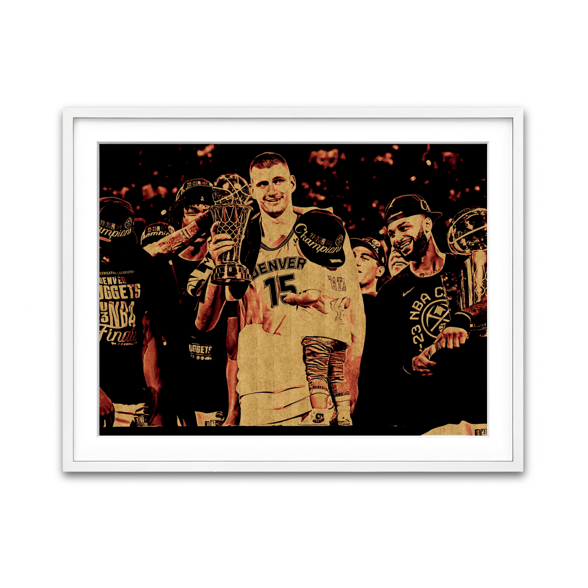 Framed Print 4x3 White