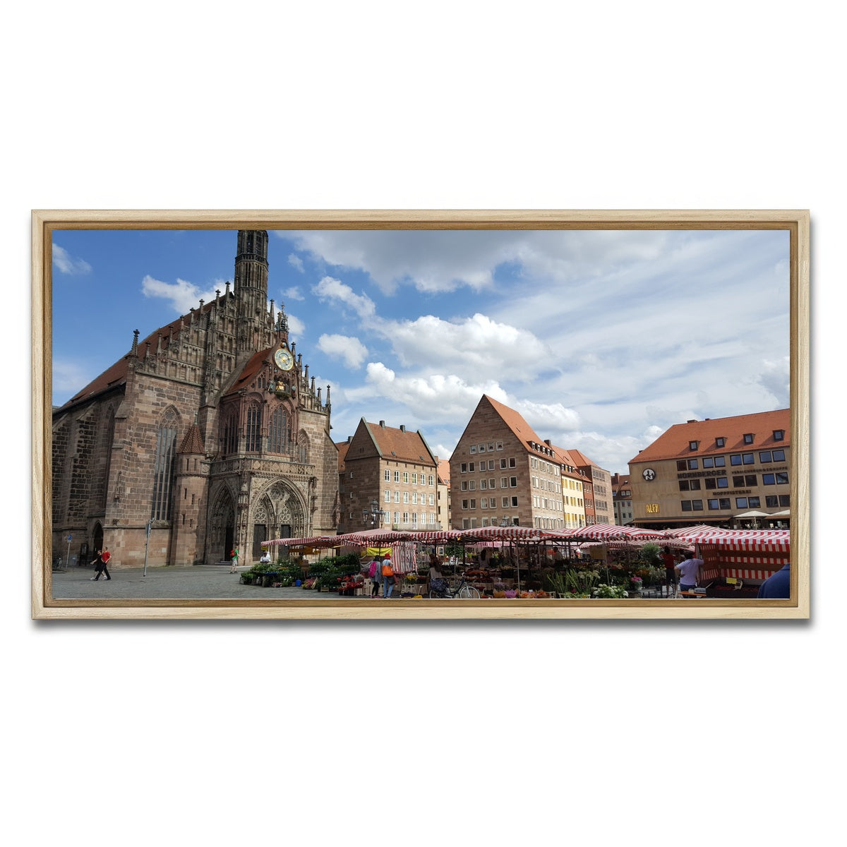 AUTO-MOCKUP WHITE | Nuremberg Germany | 1 Piece | Natural Framed Canvas | group=2x1