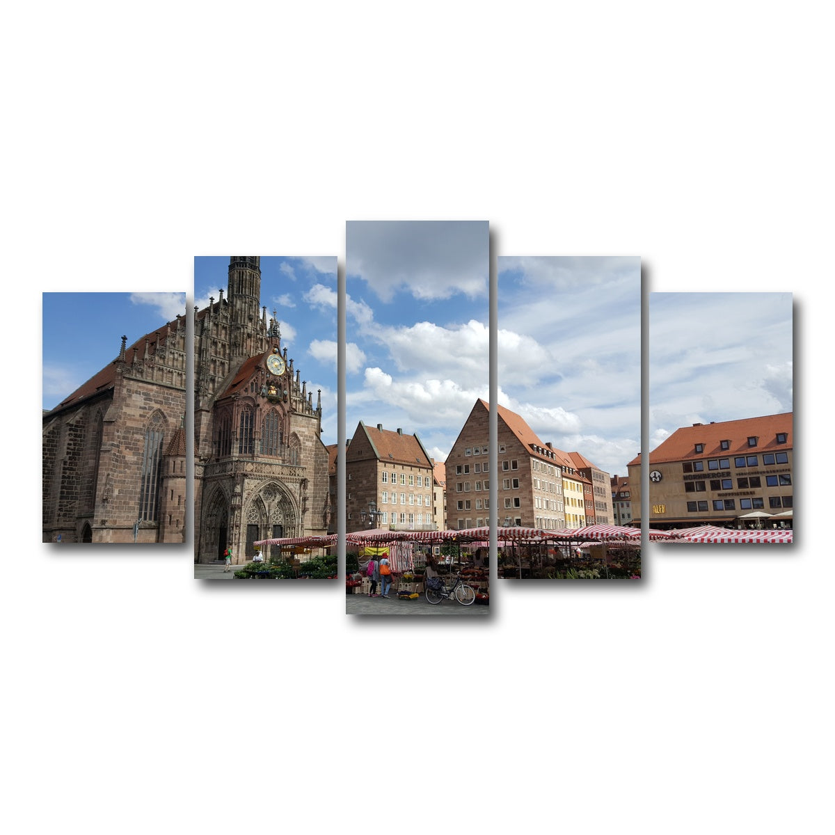 AUTO-MOCKUP WHITE | Nuremberg Germany | 5 Piece | Gallery Wrap Canvas | group=5_normal