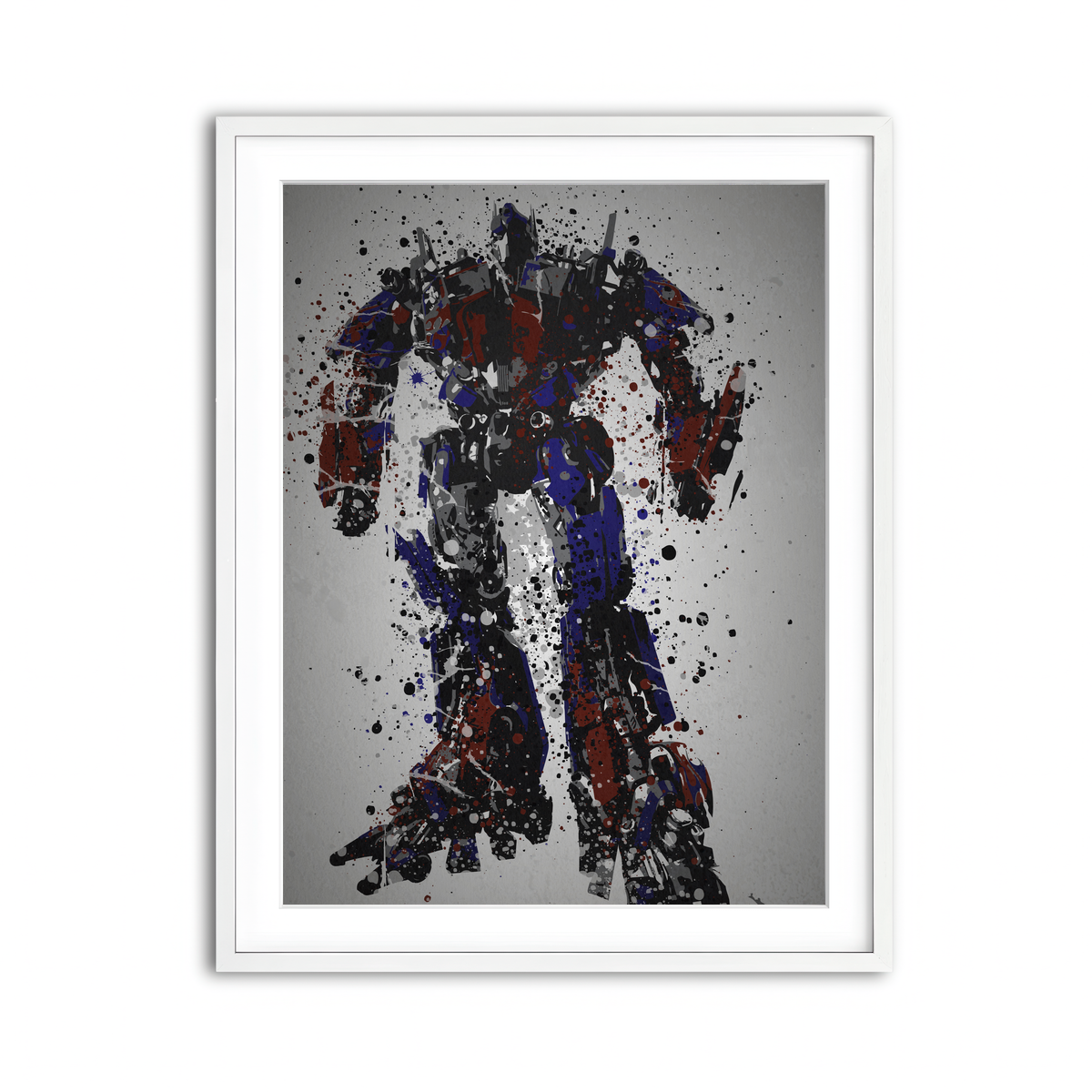 Framed Print 3x4 White