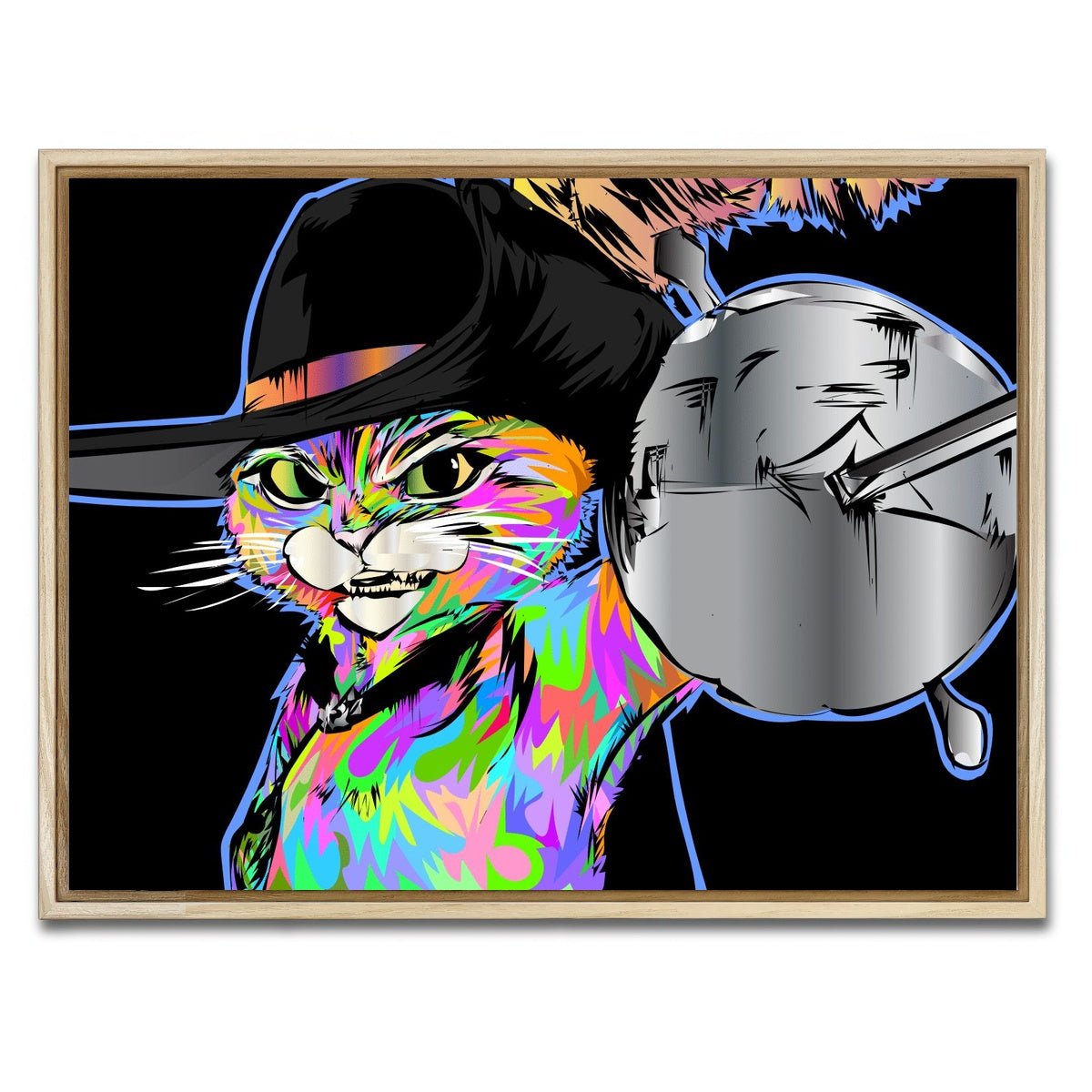 AUTO-MOCKUP WHITE | PUSS AND BOOTS | 1 Piece | Natural Framed Canvas | group=4x3