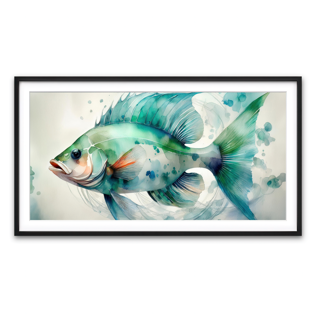 Framed Print 2x1 Black