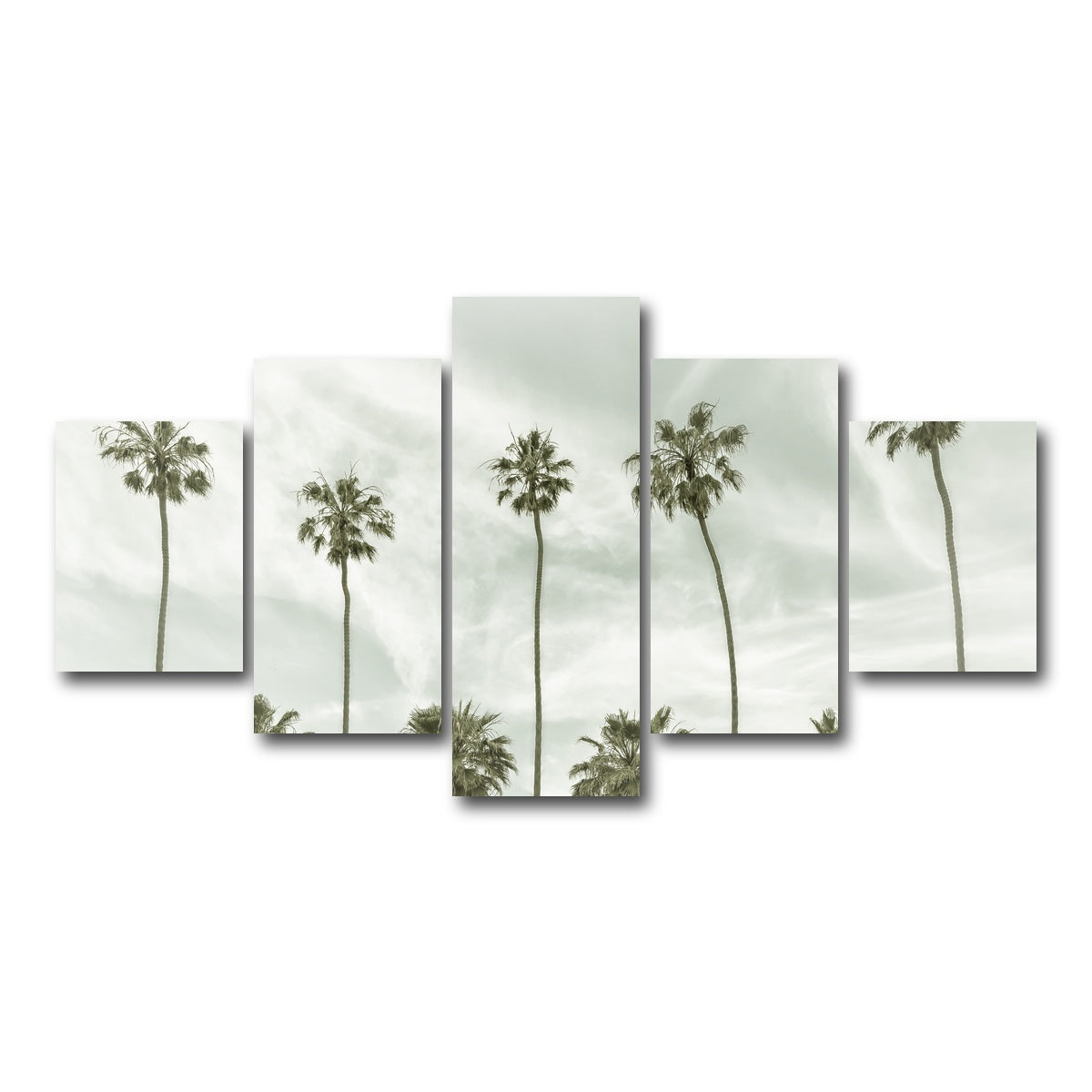 Palm Trees and Clouds Wall Art