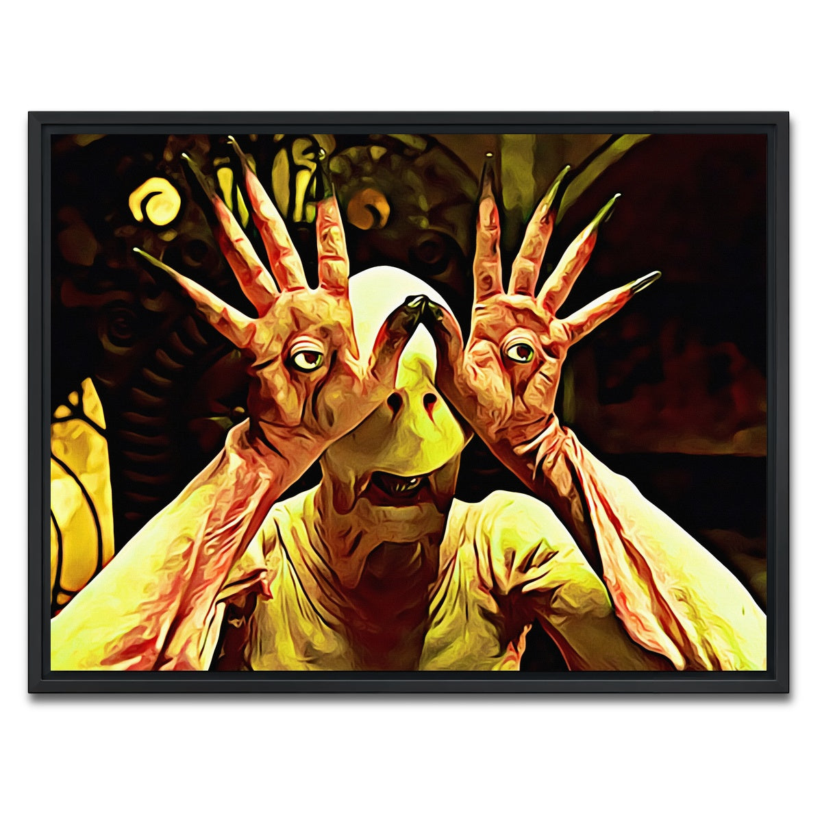 AUTO-MOCKUP WHITE | Pan's labyrinth | 1 Piece | Black Framed Canvas | group=4x3