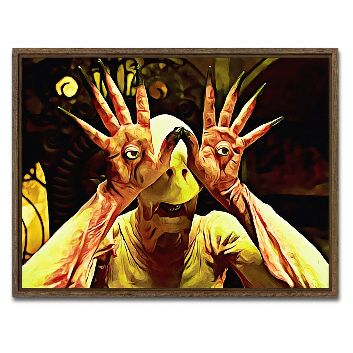 AUTO-MOCKUP WHITE | Pan's labyrinth | 1 Piece | Walnut Framed Canvas | group=4x3