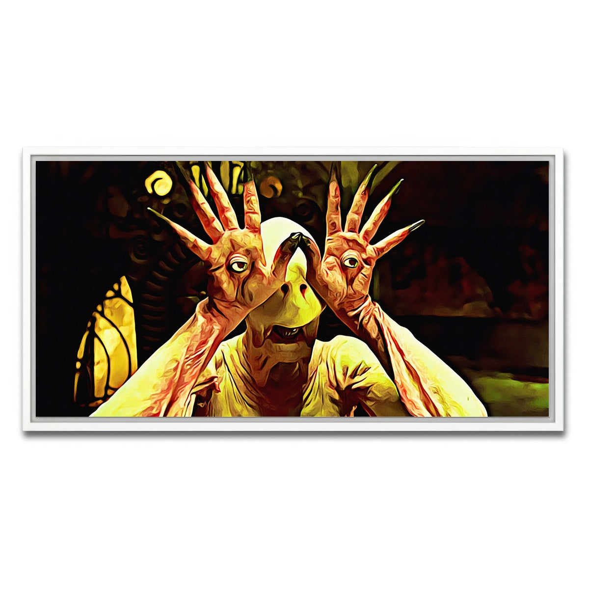 AUTO-MOCKUP WHITE | Pan's labyrinth | 1 Piece | White Framed Canvas | group=2x1