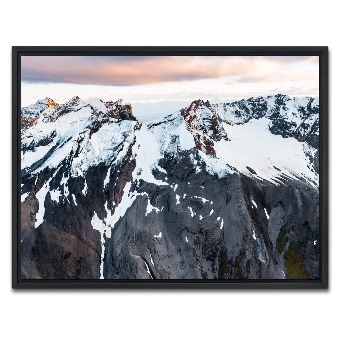 AUTO-MOCKUP WHITE | Pastel Mountaintop | 1 Piece | Black Framed Canvas | group=4x3