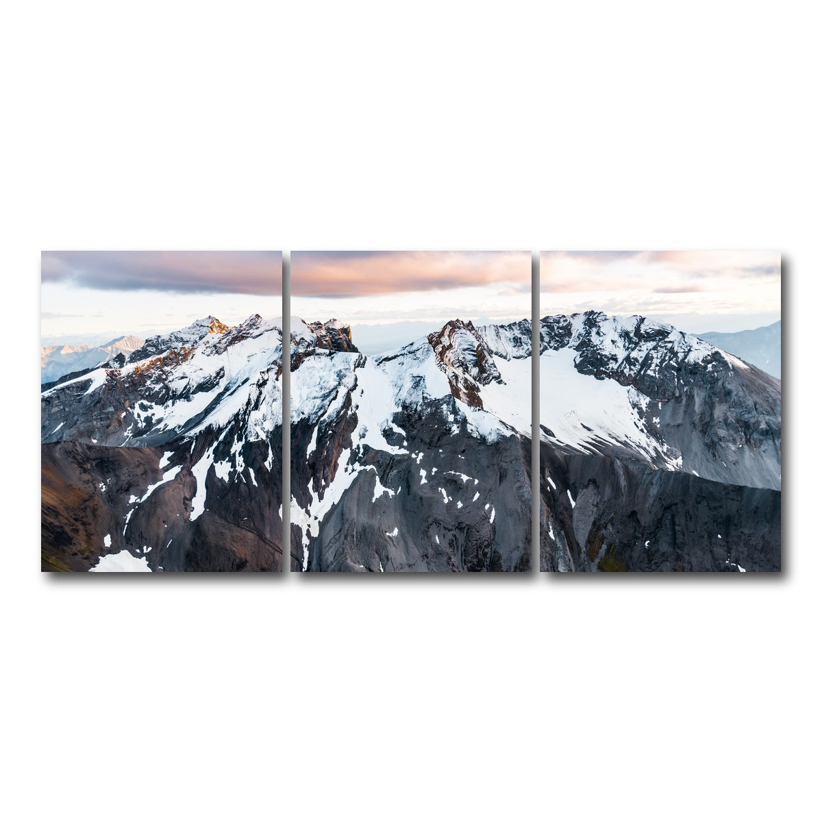 AUTO-MOCKUP WHITE | Pastel Mountaintop | 3 Piece | Gallery Wrap Canvas | group=18x24