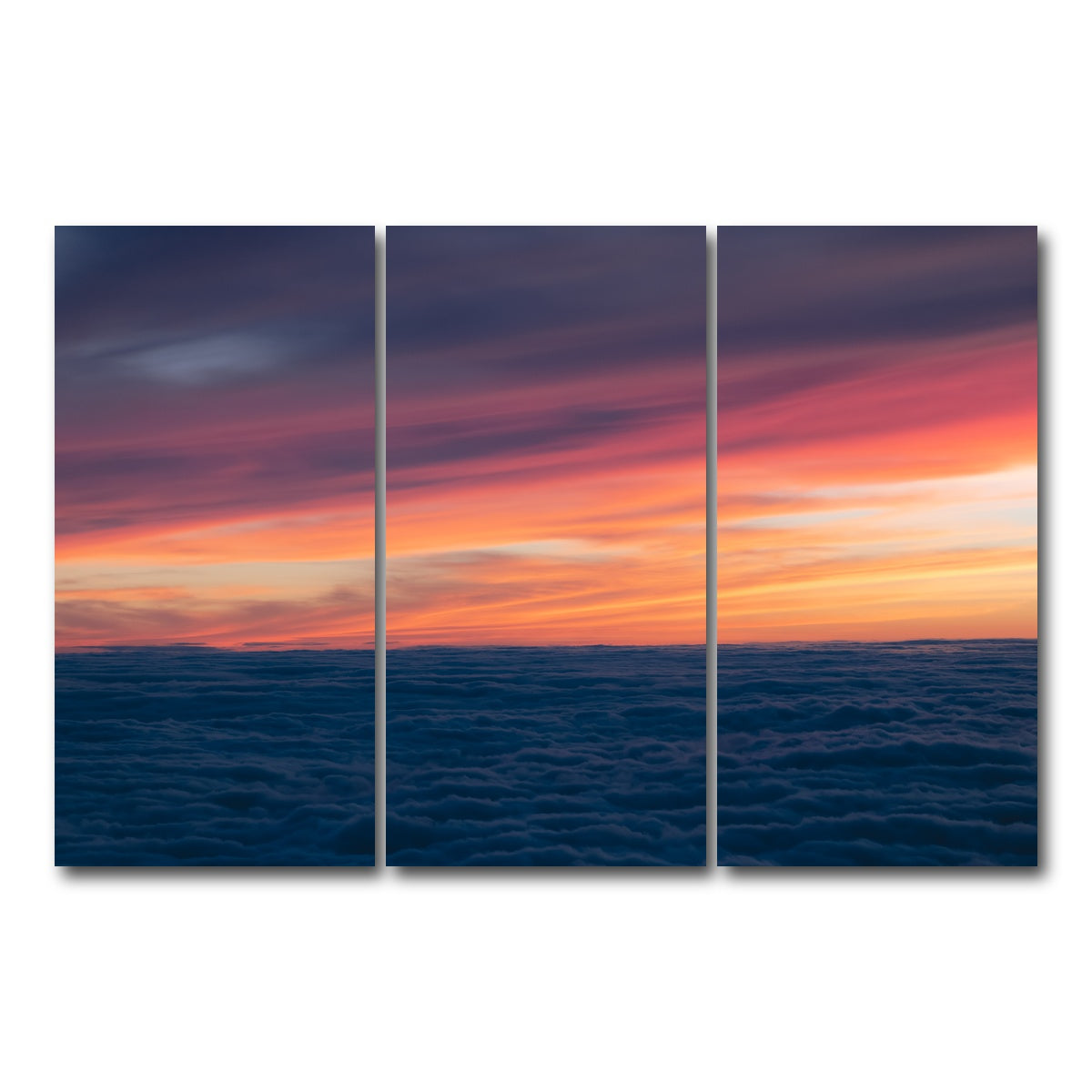 AUTO-MOCKUP WHITE | Pastel Sky | 3 Piece | Gallery Wrap Canvas | group=12x24