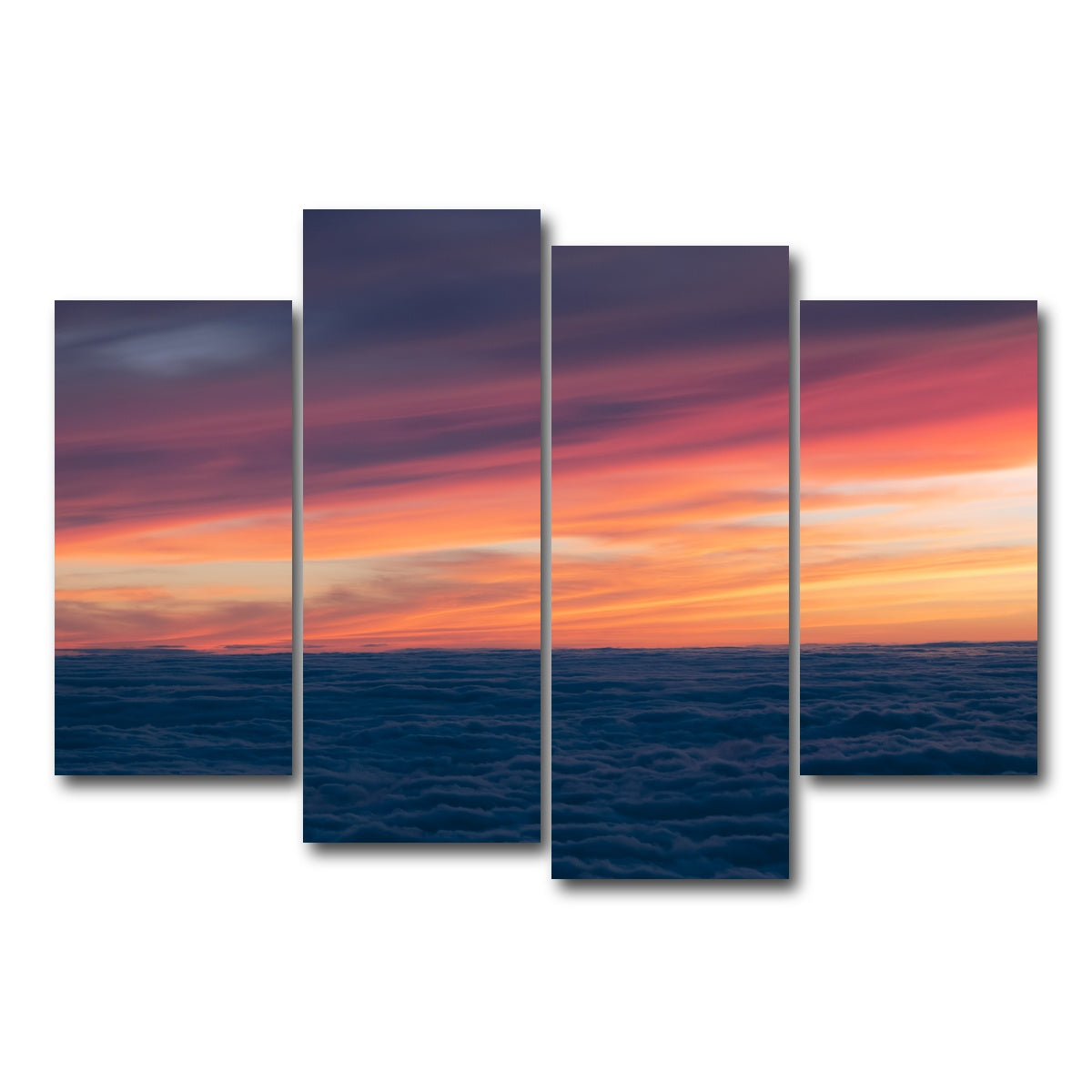 AUTO-MOCKUP WHITE | Pastel Sky | 4 Piece | Gallery Wrap Canvas | group=4_short