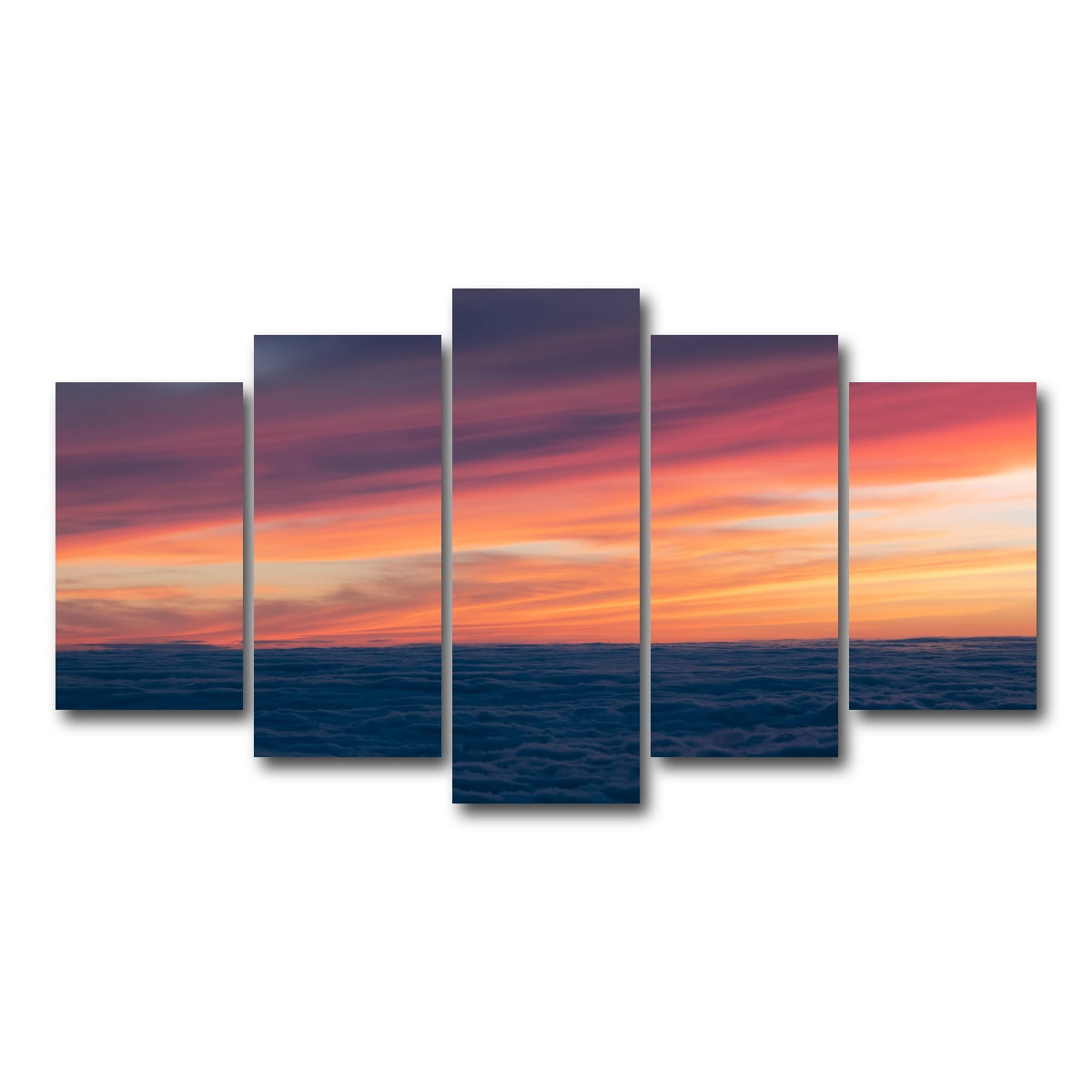 AUTO-MOCKUP WHITE | Pastel Sky | 5 Piece | Gallery Wrap Canvas | group=5_normal