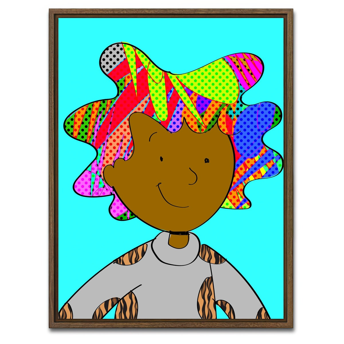 AUTO-MOCKUP WHITE | Patti | 1 Piece | Walnut Framed Canvas | group=3x4