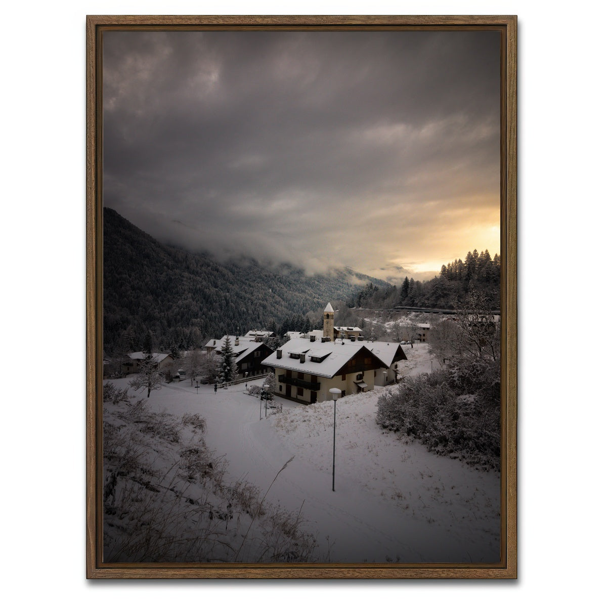 AUTO-MOCKUP WHITE | Peaio | 1 Piece | Walnut Framed Canvas | group=3x4