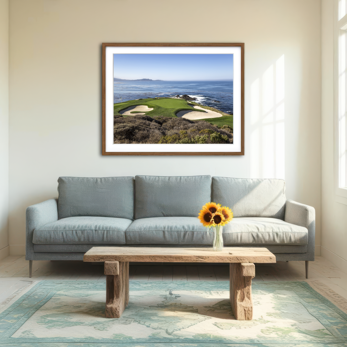 AUTO-MOCKUP ROOM | Pebble Beach Canvas Wall Art