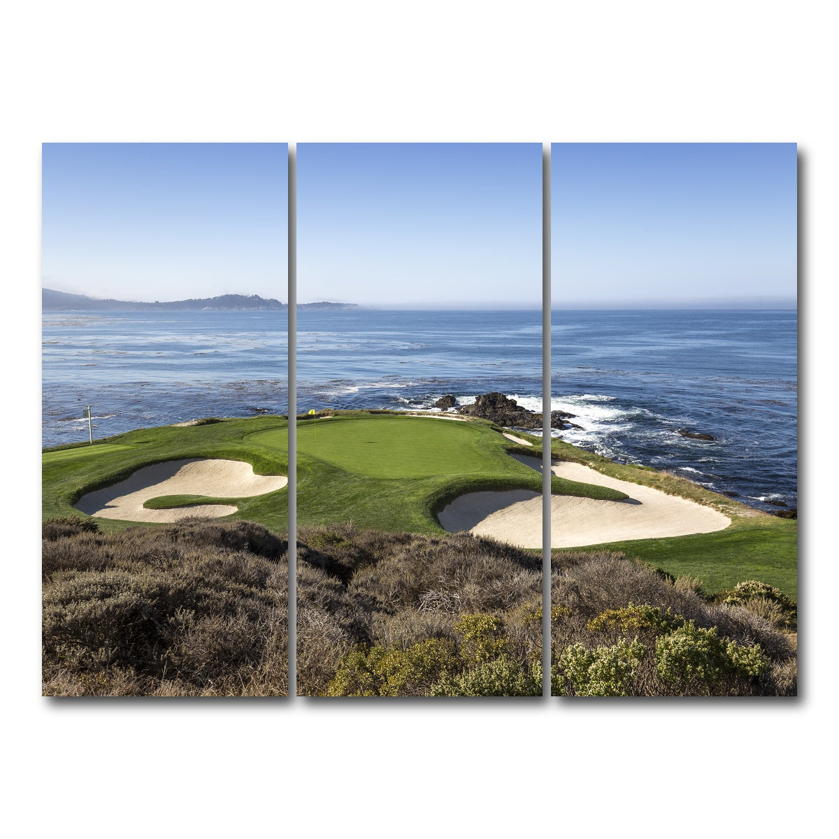AUTO-MOCKUP WHITE | Pebble Beach Canvas | 3 Piece | Gallery Wrap Canvas | group=8x18