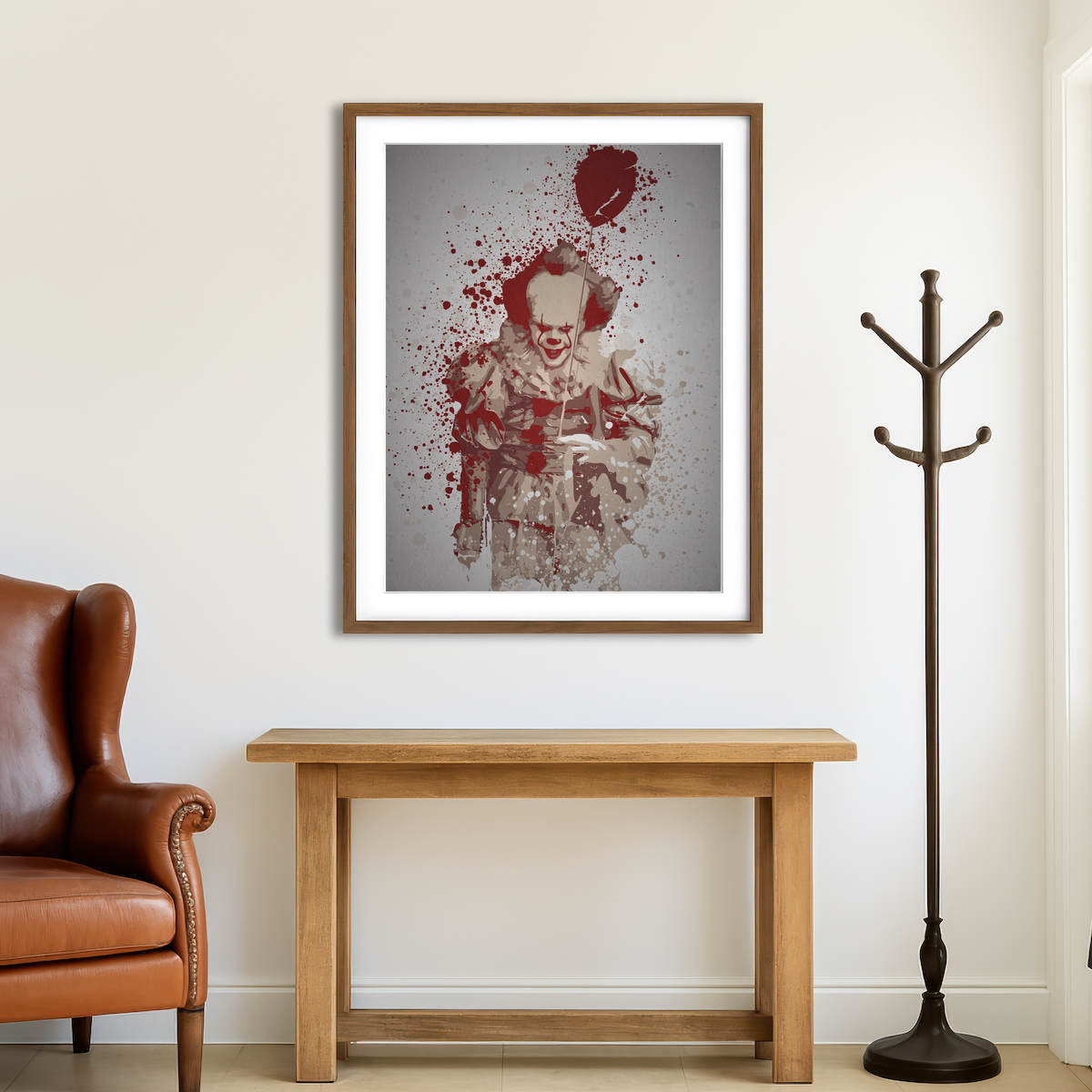 AUTO-MOCKUP ROOM | Pennywise Wall Art