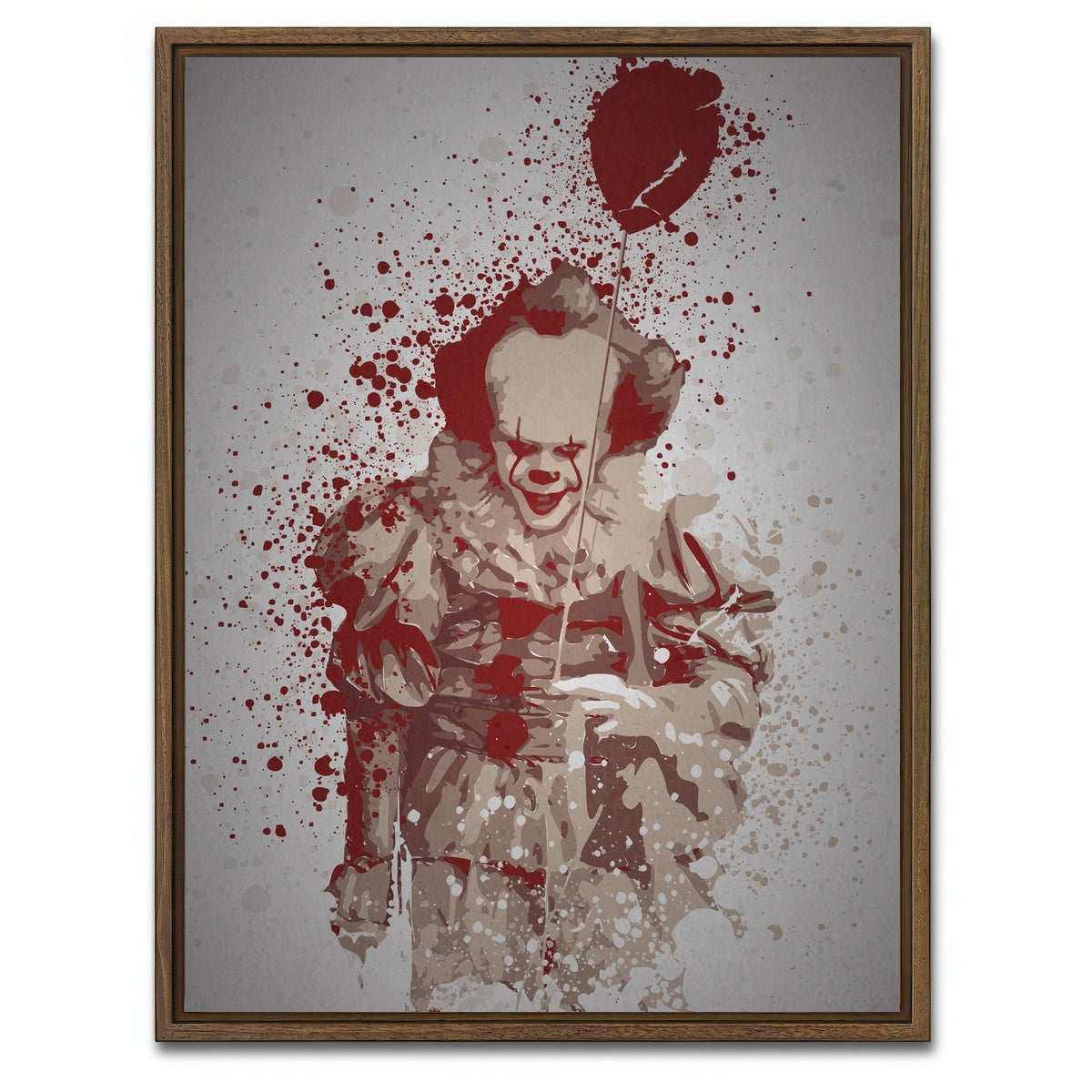 AUTO-MOCKUP WHITE | Pennywise | 1 Piece | Walnut Framed Canvas | group=3x4