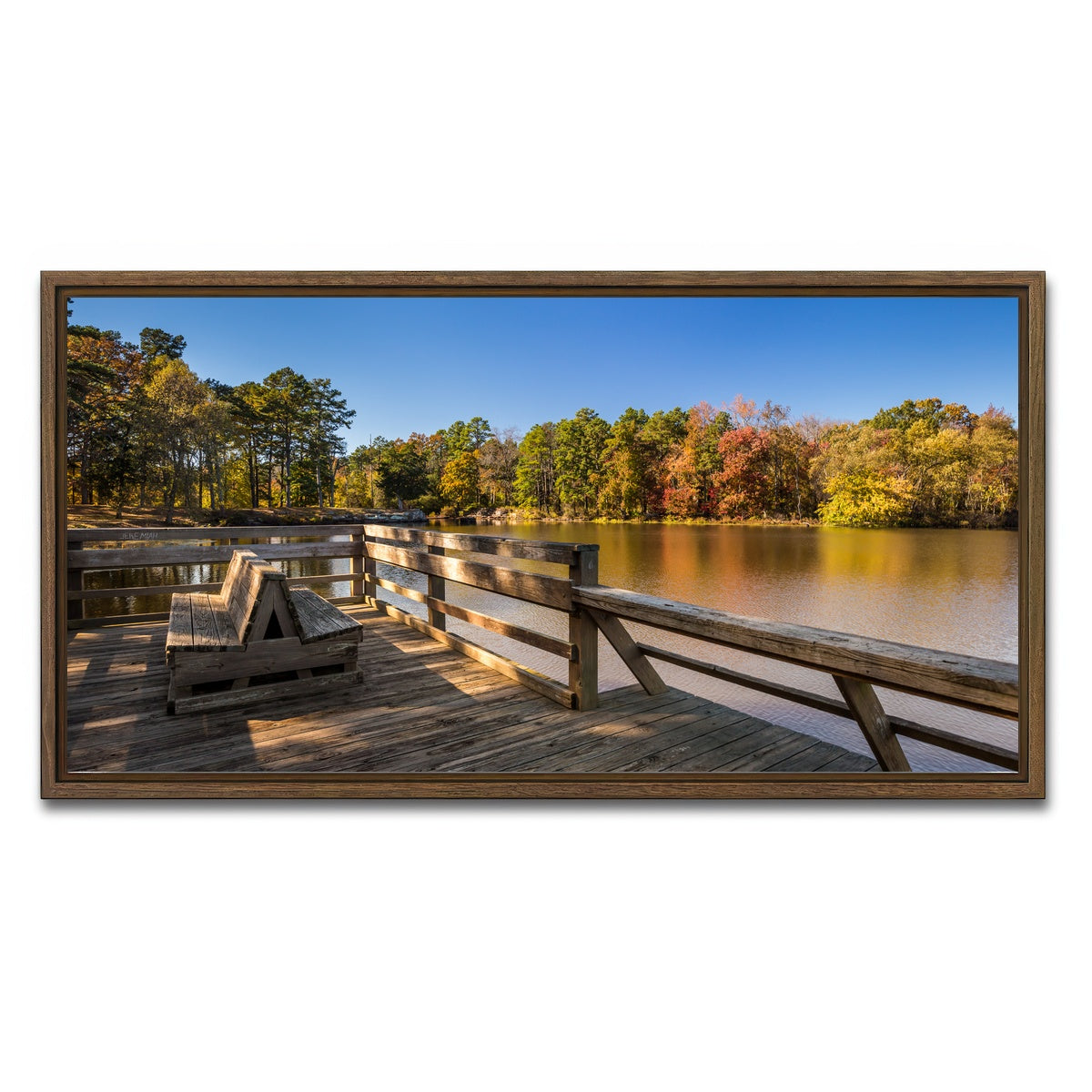 AUTO-MOCKUP WHITE | Petit Jean State Park | 1 Piece | Walnut Framed Canvas | group=2x1