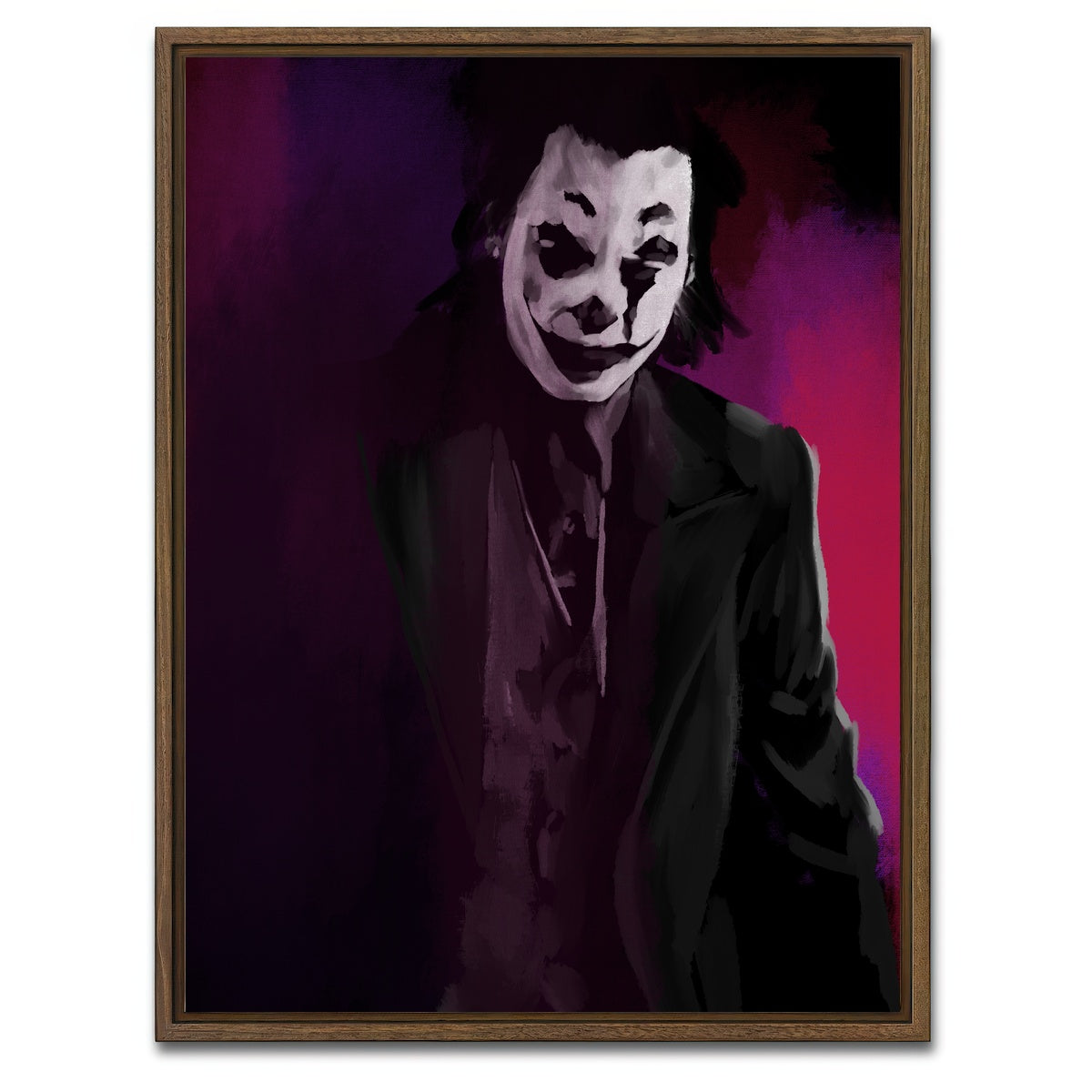 AUTO-MOCKUP WHITE | Phoenix Joker | 1 Piece | Walnut Framed Canvas | group=3x4