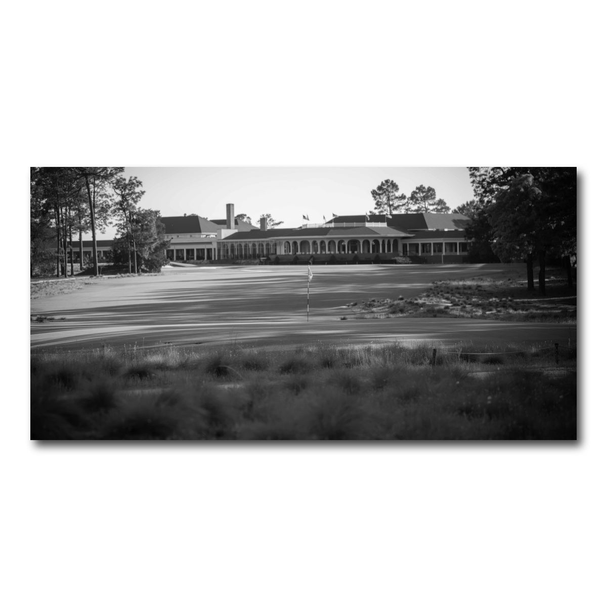 AUTO-MOCKUP WHITE | Pinehurst No. 2 Grayscale | 1 Piece | Gallery Wrap Canvas | group=2x1